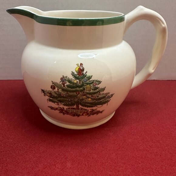 Vintage Spode Christmas Tree Pitcher "Made in England" - Picture 1 of 7